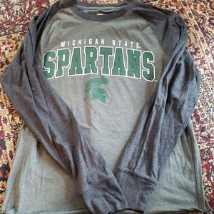 Spartan baseball tee